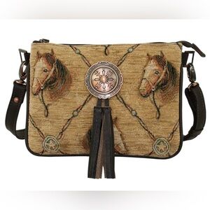 Horse Tapestry Crossbody Bag